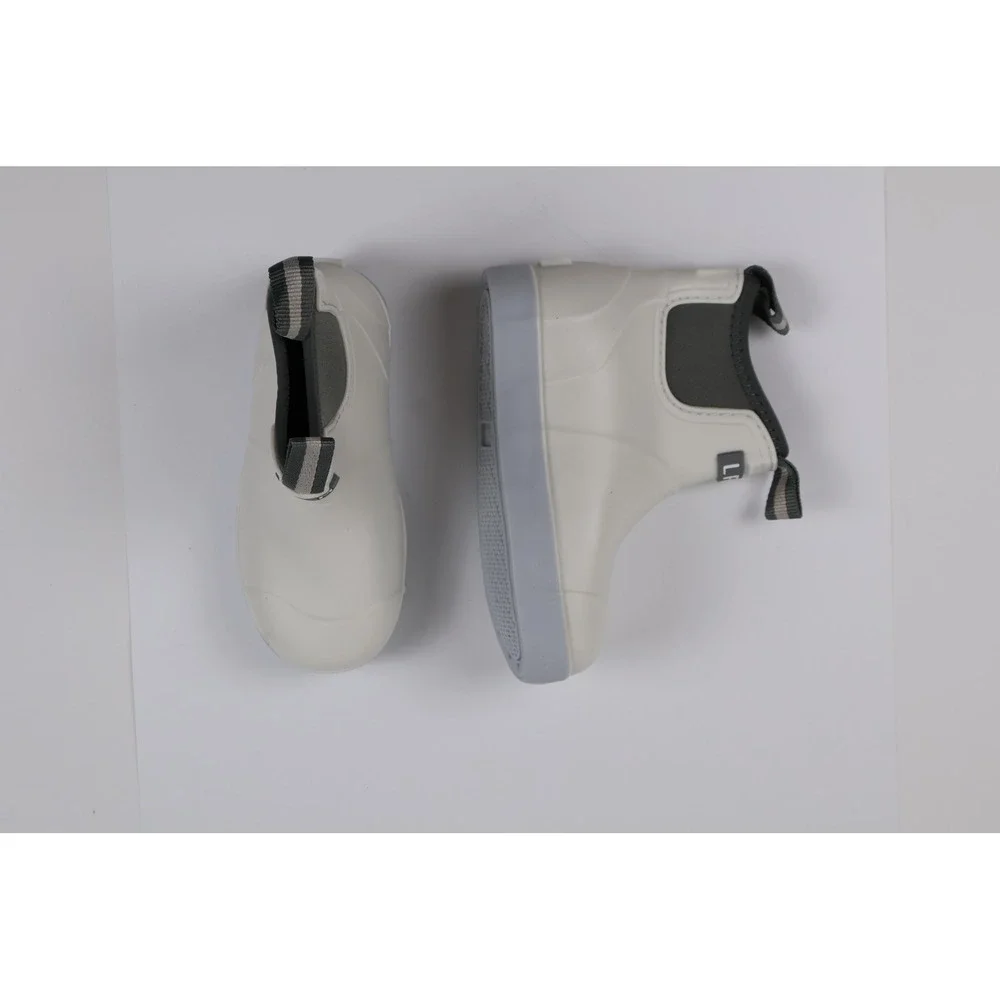 LFH Rain Boots Chelsea Waterproof White Green Size 210 NEW